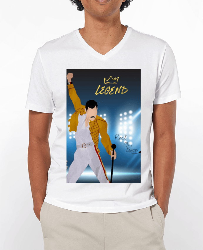 T-shirt homme Freddie Mercury par mscaglione