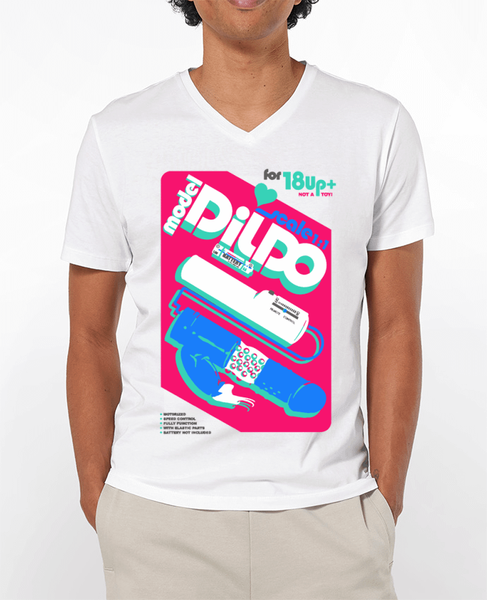 T-shirt homme Retro dildo fun par Nicolaiev