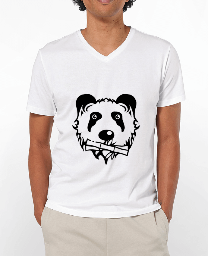T-shirt homme panda noir par Dr0agon