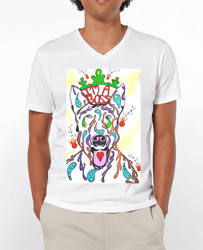 T-shirt homme Popdog American Stadffordshire terrier par Doudoueditions