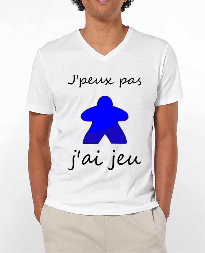 T-shirt homme j'peux pas j'ai jeu meeple bleu par Le Repaire des Joueurs