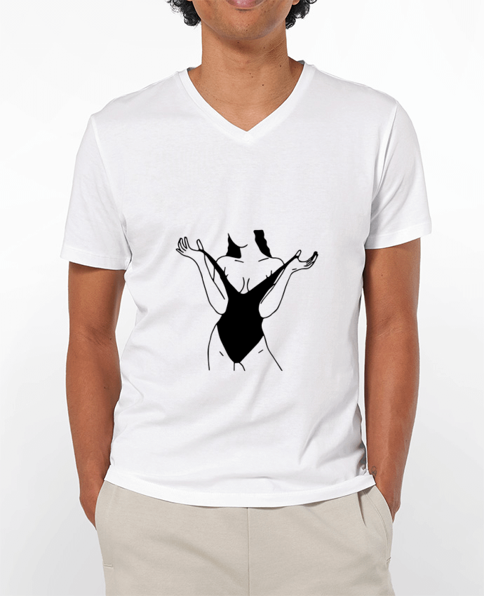 T-Shirt V-Neck Men 180g LIBRE by MadelCisne