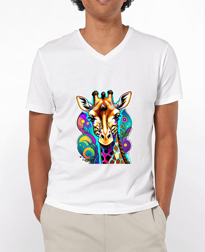 T-shirt homme Visuel Girafe par On My Digital Path