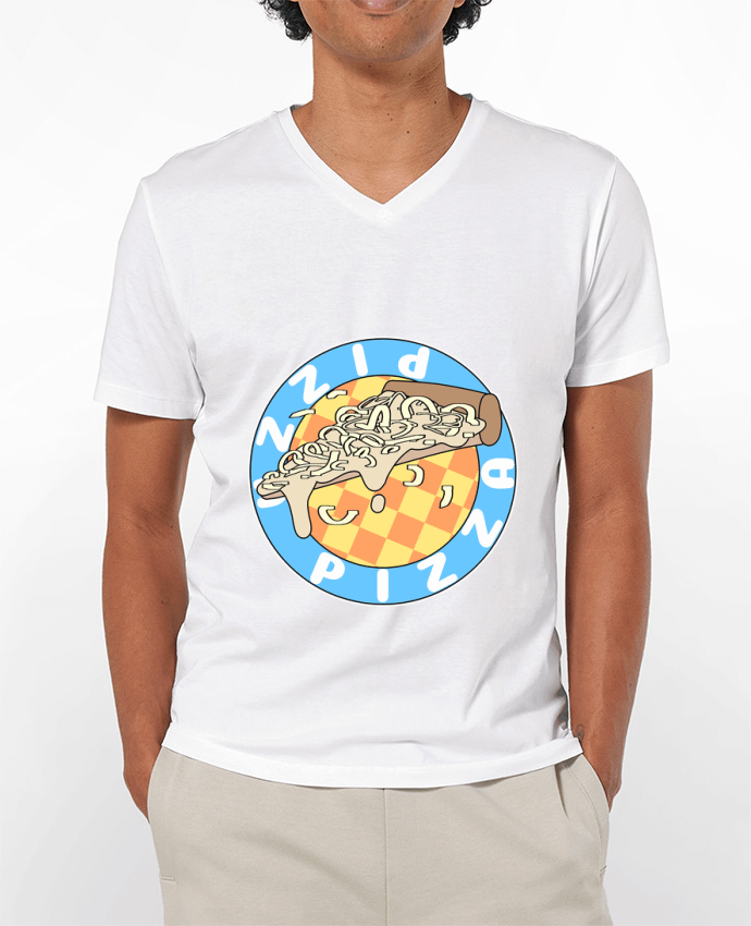 T-shirt homme Illustrated Pizza Logo par Loon