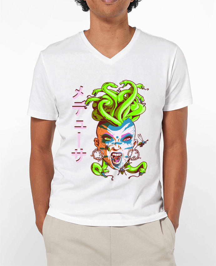 T-shirt homme Medusa punk par TOMI AX