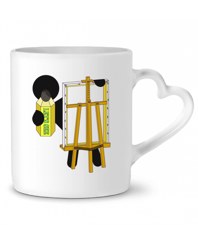 Mug coeur LET'S SEE par Santiaguen