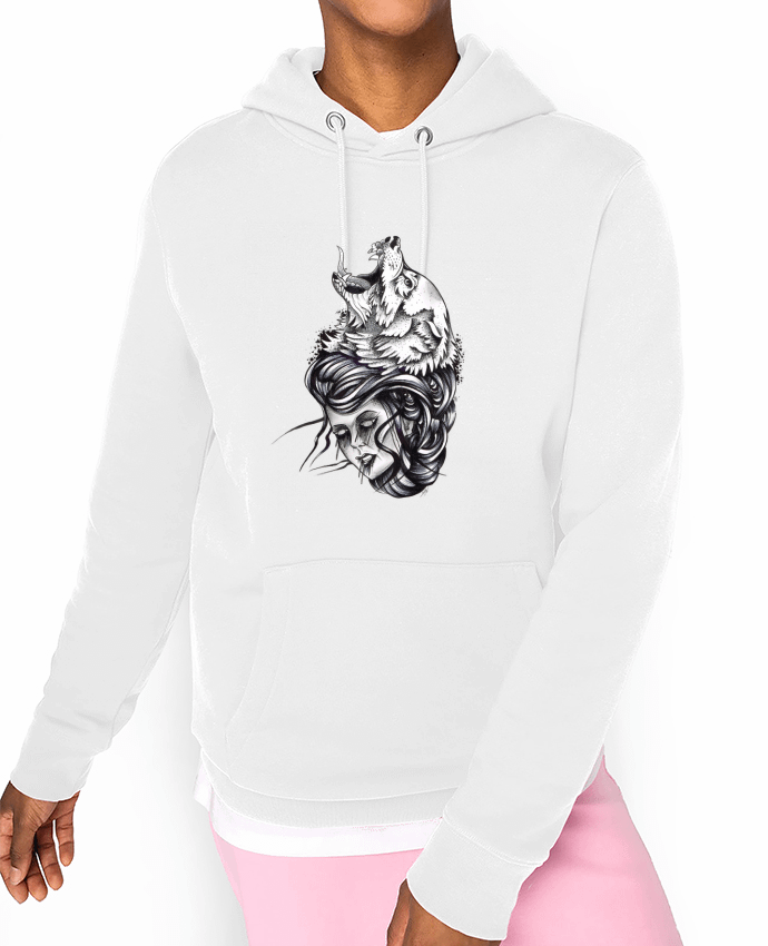 Hoodie Femme & Loup Par david