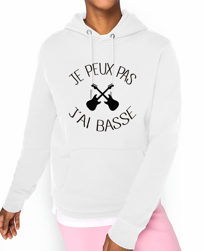 Hoodie Je peux pas j'ai Basse Par Freeyourshirt.com