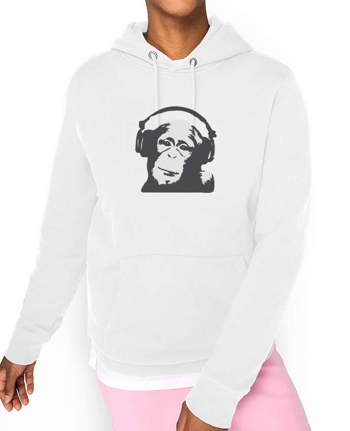 Hoodie DJ monkey Par justsayin