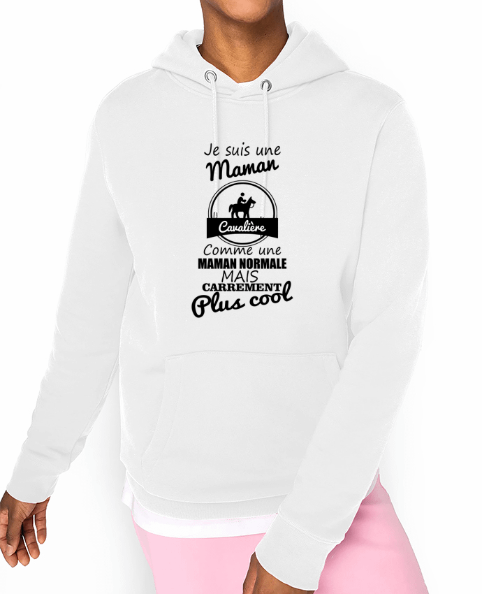 Hoodie Je suis une maman cavalière comme une maman normale mais carrément plus cool Par Benichan