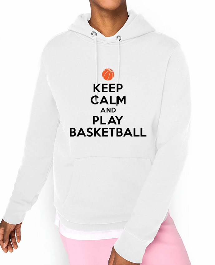 Hoodie Keep Calm And Play Basketball Par Freeyourshirt.com