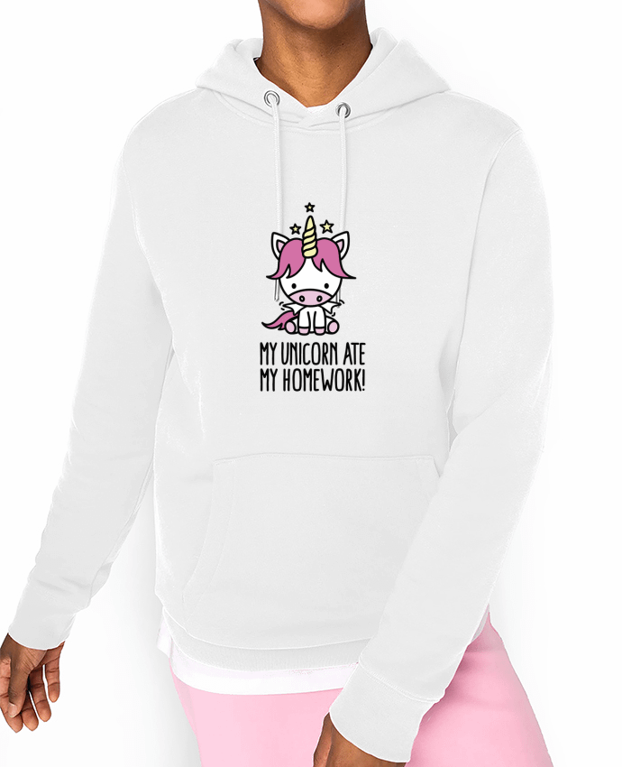 Hoodie My unicorn ate my homework Par LaundryFactory