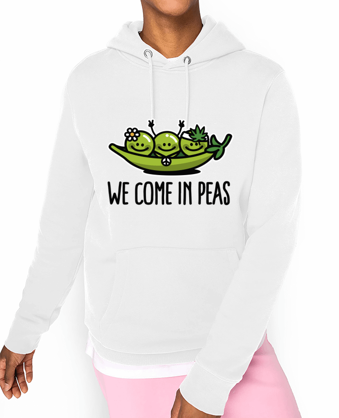 Hoodie WE COME IN PEAS Par LaundryFactory