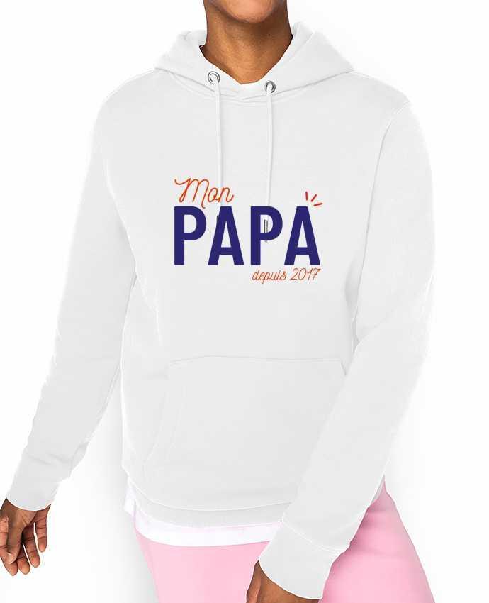 Hoodie Mon papa depuis 2017 Par arsen