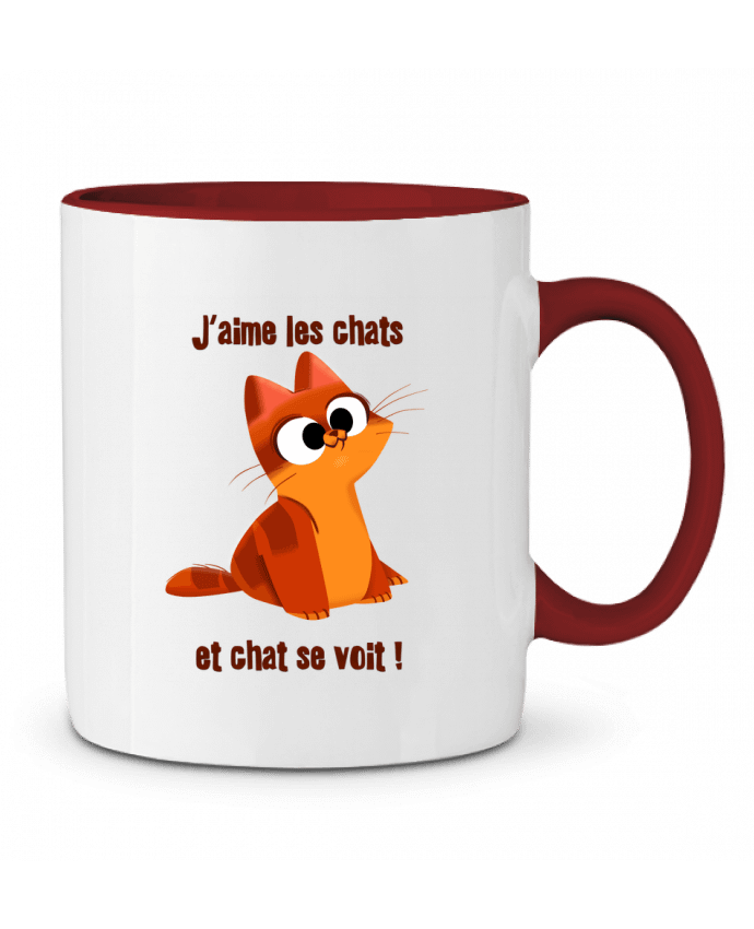 Mug bicolore Chaton emotionstudio
