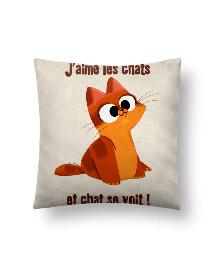 Cushion suede touch 45 x 45 cm Chaton by emotionstudio