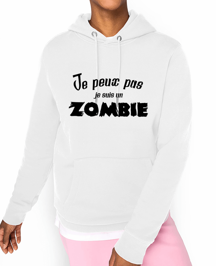 Hoodie Je peux pas je suis un Zombie Par L'Homme Sandwich