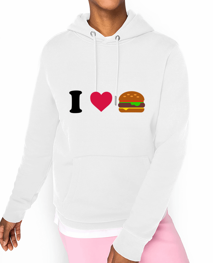 Hoodie I love burger Par tunetoo