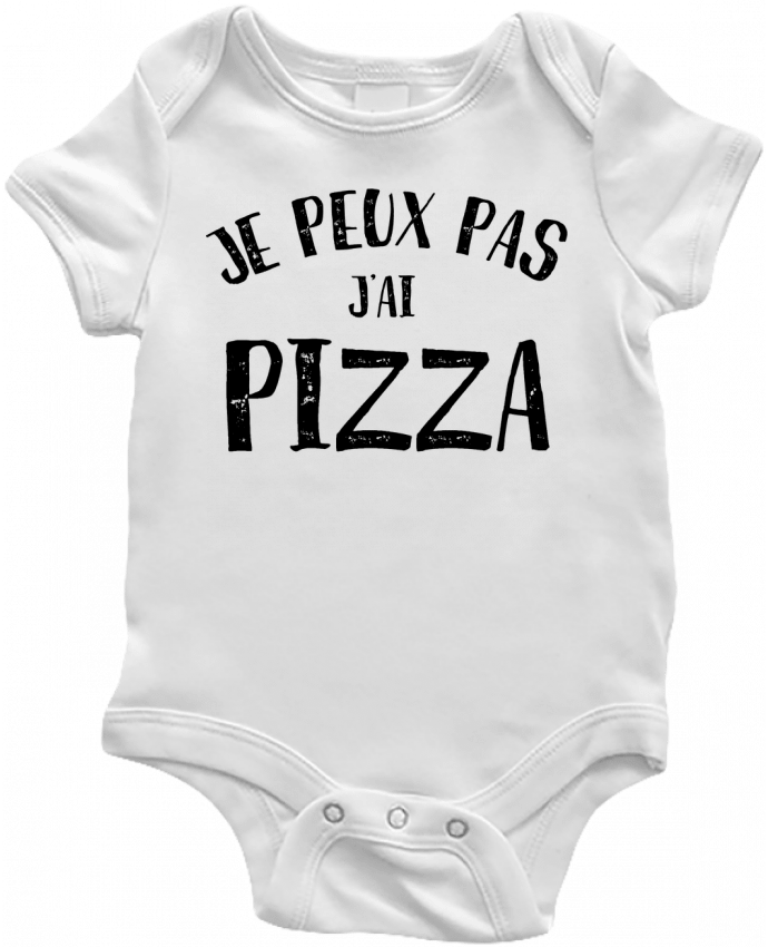 Body Bebé Je peux pas j'ai Pizza por NumericEric