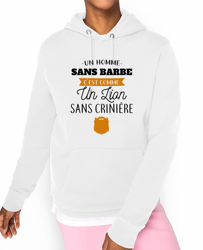 Hoodie Un homme sans barbe Par La boutique de Laura