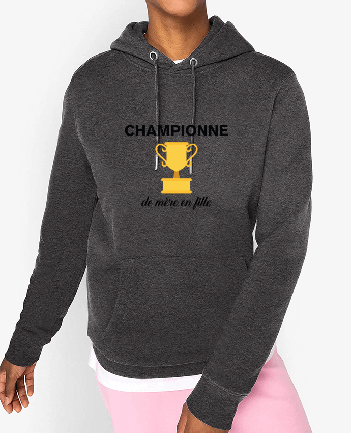 Hoodie Championne de mère en fille Par tunetoo