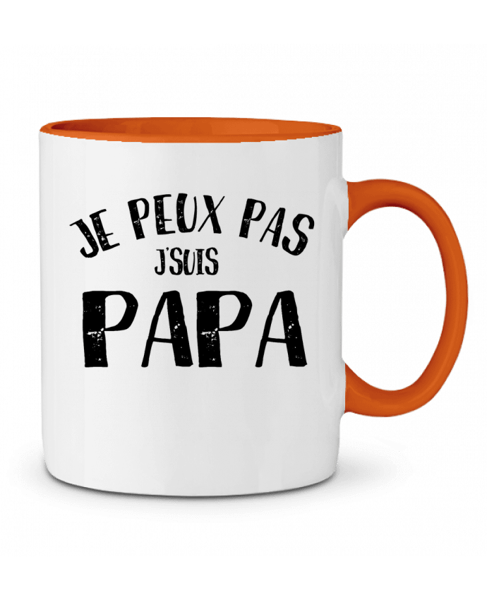 Two-tone Ceramic Mug Je Peux Pas J'Suis Papa NumericEric