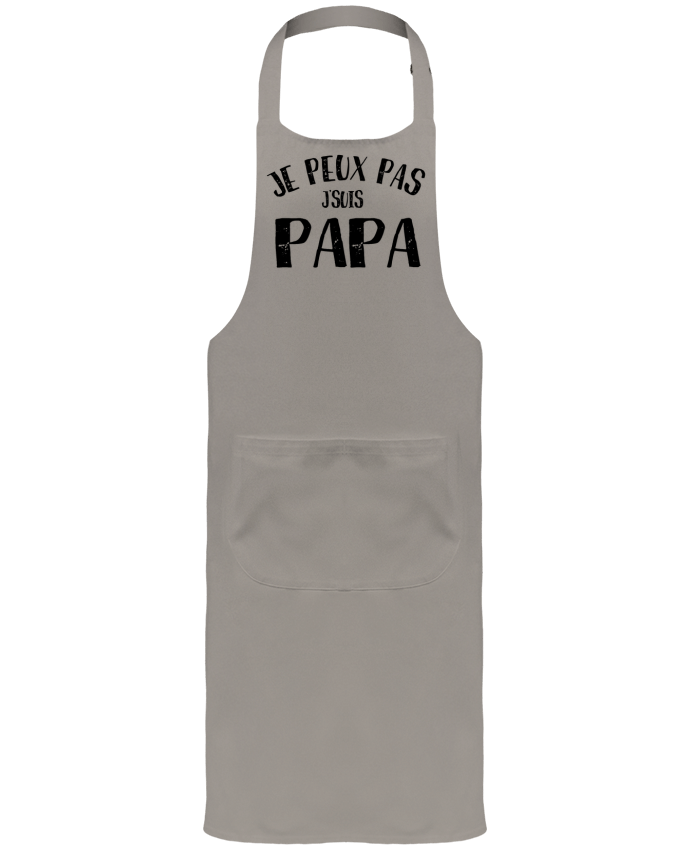 Garden or Sommelier Apron with Pocket Je Peux Pas J'Suis Papa by NumericEric
