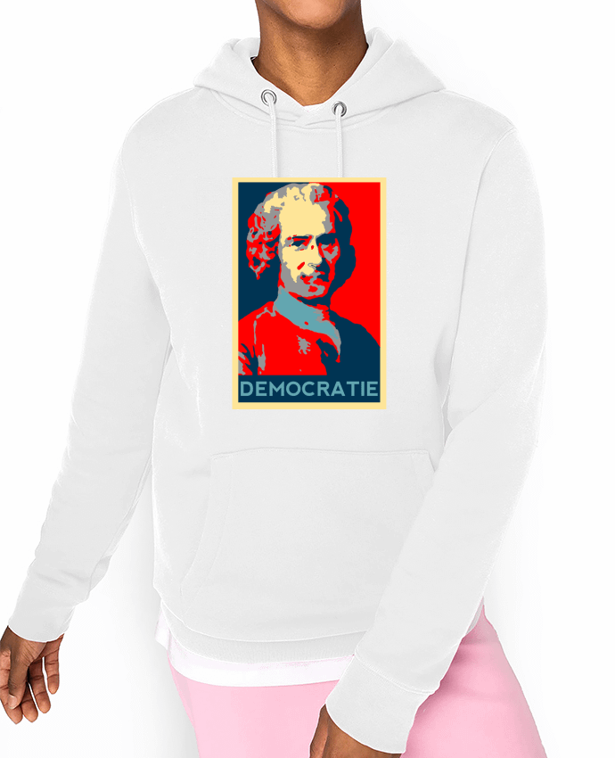 Hoodie Jean-Jacques Rousseau - Démocratie Par Hémipléjik