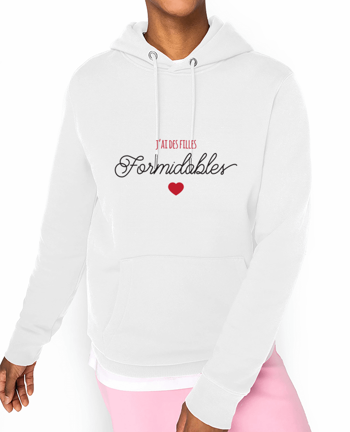 Hoodie J'ai des fille formidables - Papa Maman Par tunetoo