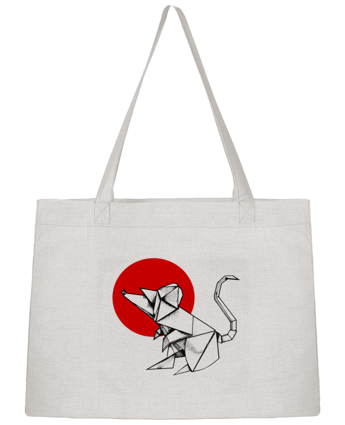 Shopping tote bag Stanley Stella ORIGAMI RAT by Fets