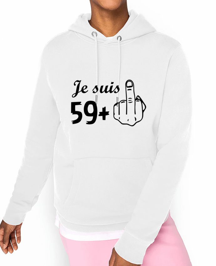 Hoodie Je suis 59+ Par tunetoo