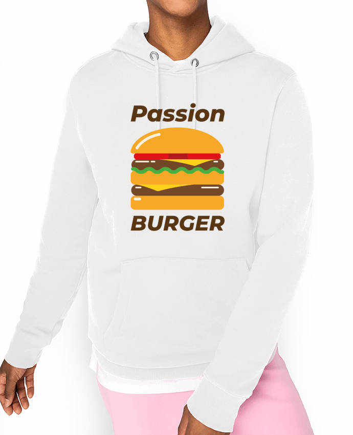 Hoodie Passion burger Par Mademoiselle Polly