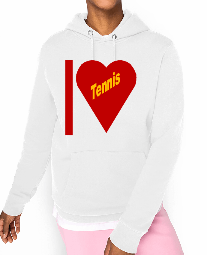 Hoodie I LOVE  TENNIS Par FIRST  STAR