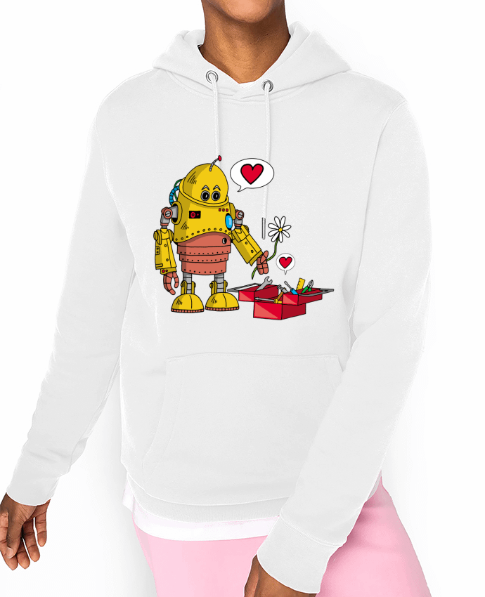 Hoodie Le robot amoureux Par LAGUENY