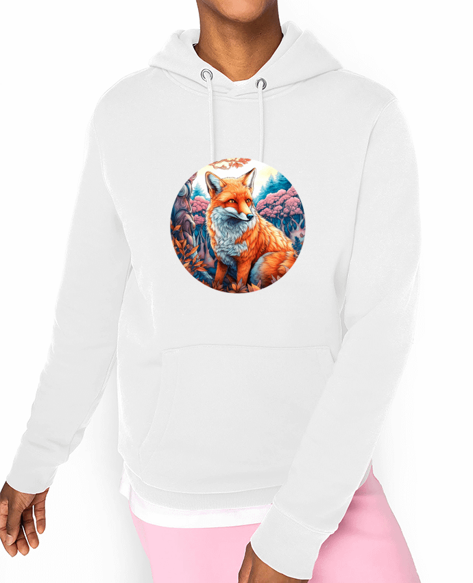 Hoodie loup coloré Par EliseDesign