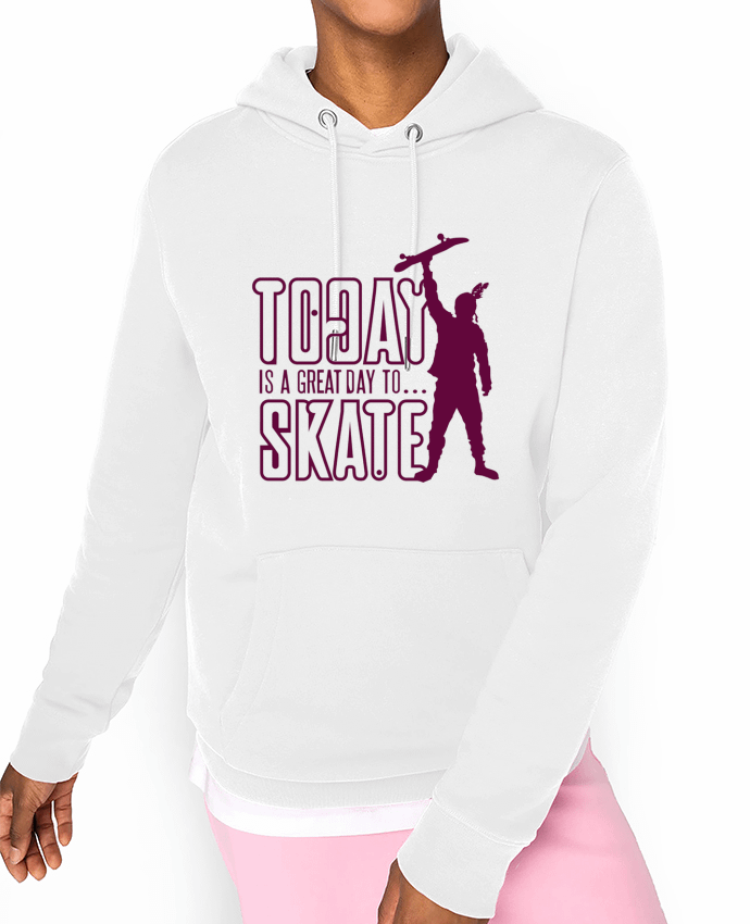 Hoodie Today is a Great Day to Skate - Purple Par Geronimo Gorilla SylverBack