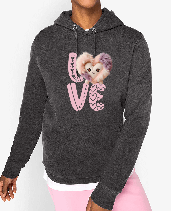 Hoodie Love Cute Chibi Heart 01 Par Vamamoi