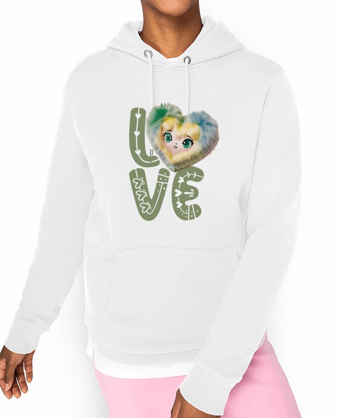 Hoodie Love Cute Chibi Heart 03 Par Vamamoi