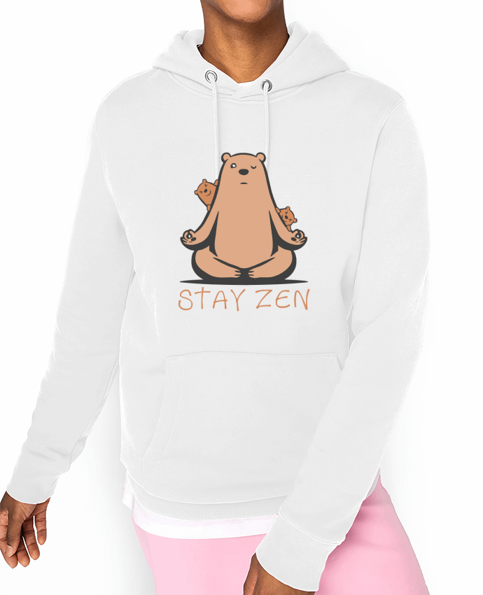 Hoodie ours yoga zen Par Bertrand CutOriginalArt