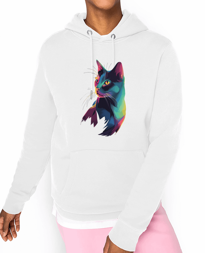 Hoodie Illustration de Chat stylisé Par KronoArt