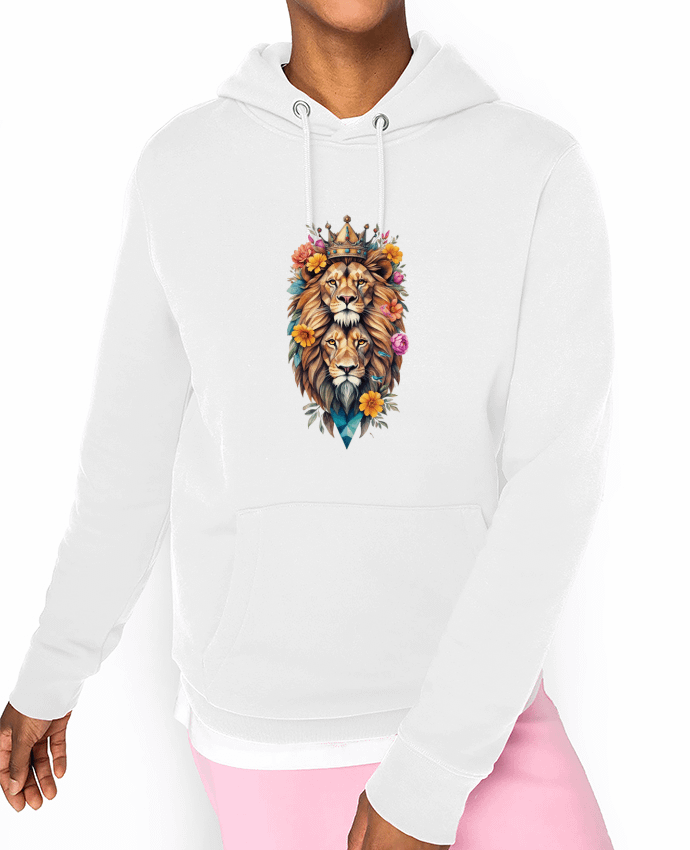 Hoodie Lions flowers Par /wait-design