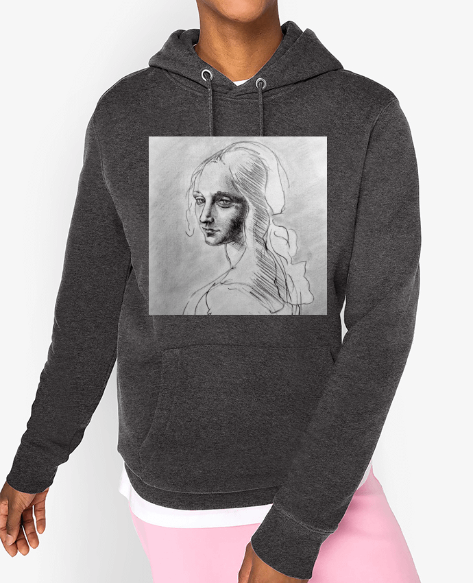 Hoodie Copie Leonard De Vinci au crayon Par Simple Art