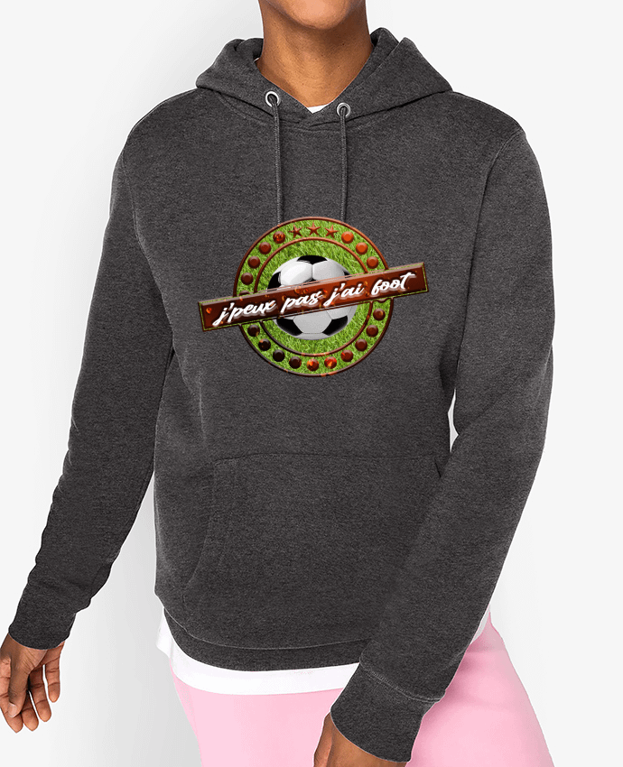 Hoodie j'peux pas j'ai foot Par logo graph