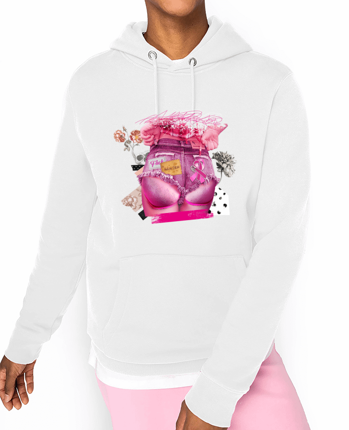 Hoodie Octobre Rose, Fuck Cancer Par Nanoushka