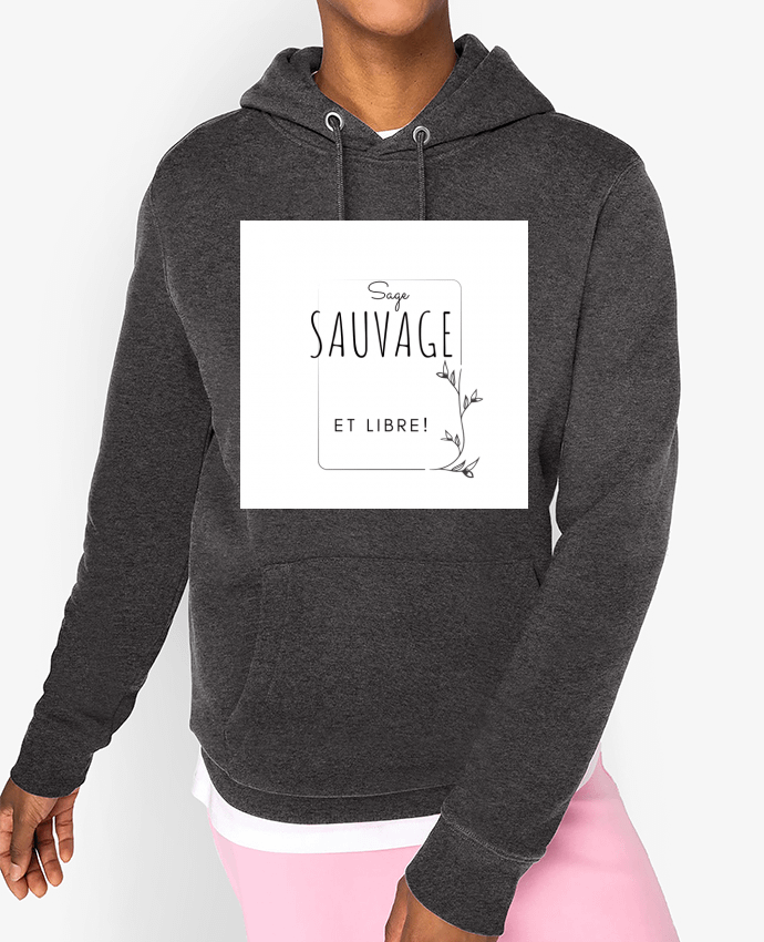 Hoodie sage sauvage et libre Par AudreyTea