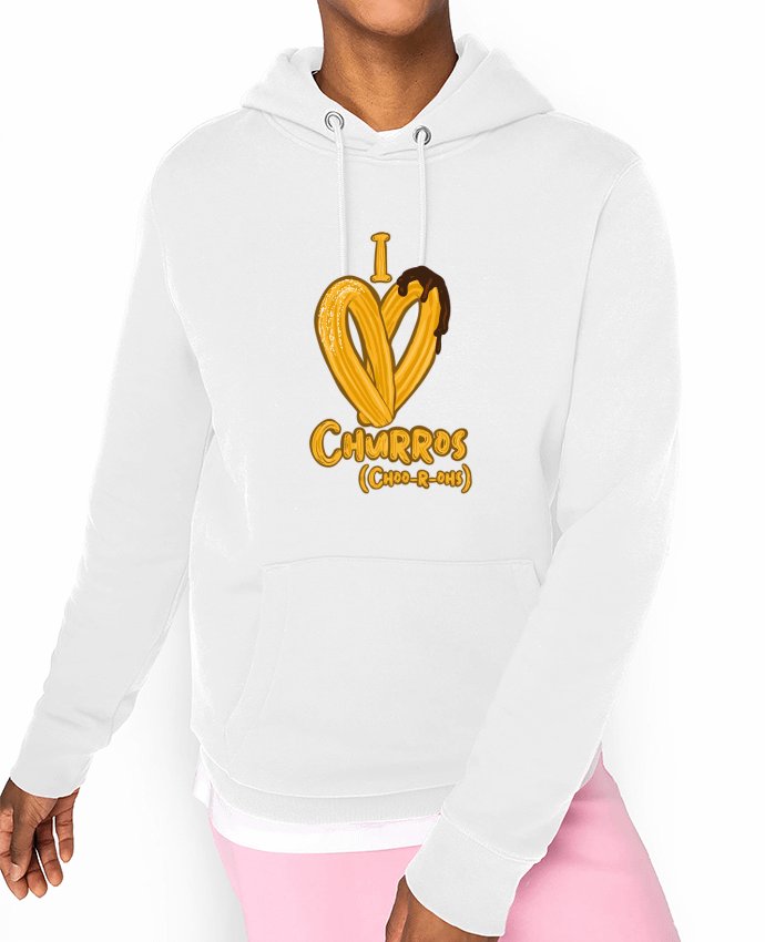 Hoodie I love churros Par Darkafreak