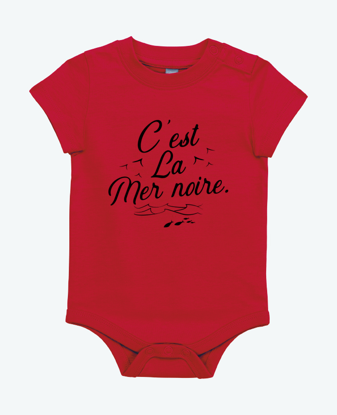 Body bébé C'est la mer noire par Original t-shirt