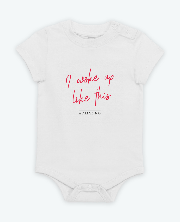 Body bébé I woke up like this - Amazing par Folie douce