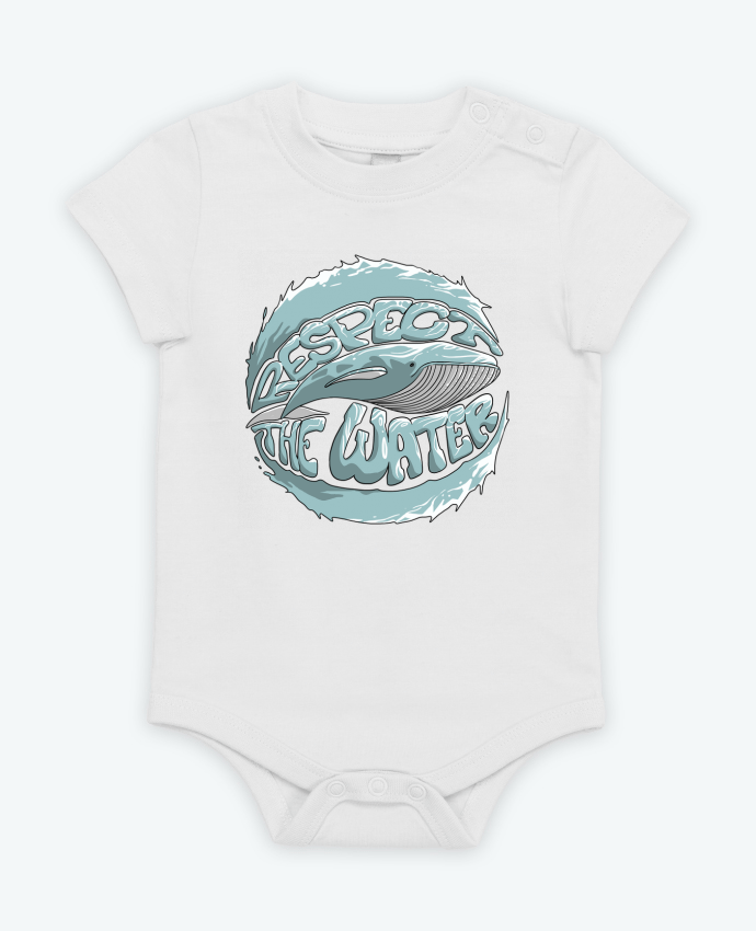 Body bébé REspect the Water - Whale par TOMI AX