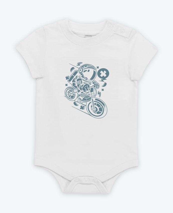 Body bébé Astronaute Motard Cartoon | By Kap Atelier Cartoon par Kap Atelier